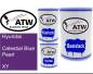 Preview: Hyundai, Celestial Blue Pearl, XY: 500ml Lackdose + 500ml Klarlack + 250ml Härter - Set, von ATW Autoteile West.